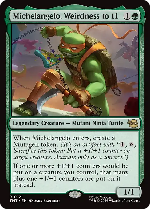 Michelangelo, Weirdness to 11